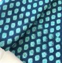 Stoff Baumwolle Indigo Hand Block Print aus Indien – TURQUOISE AKOLA | Meterware